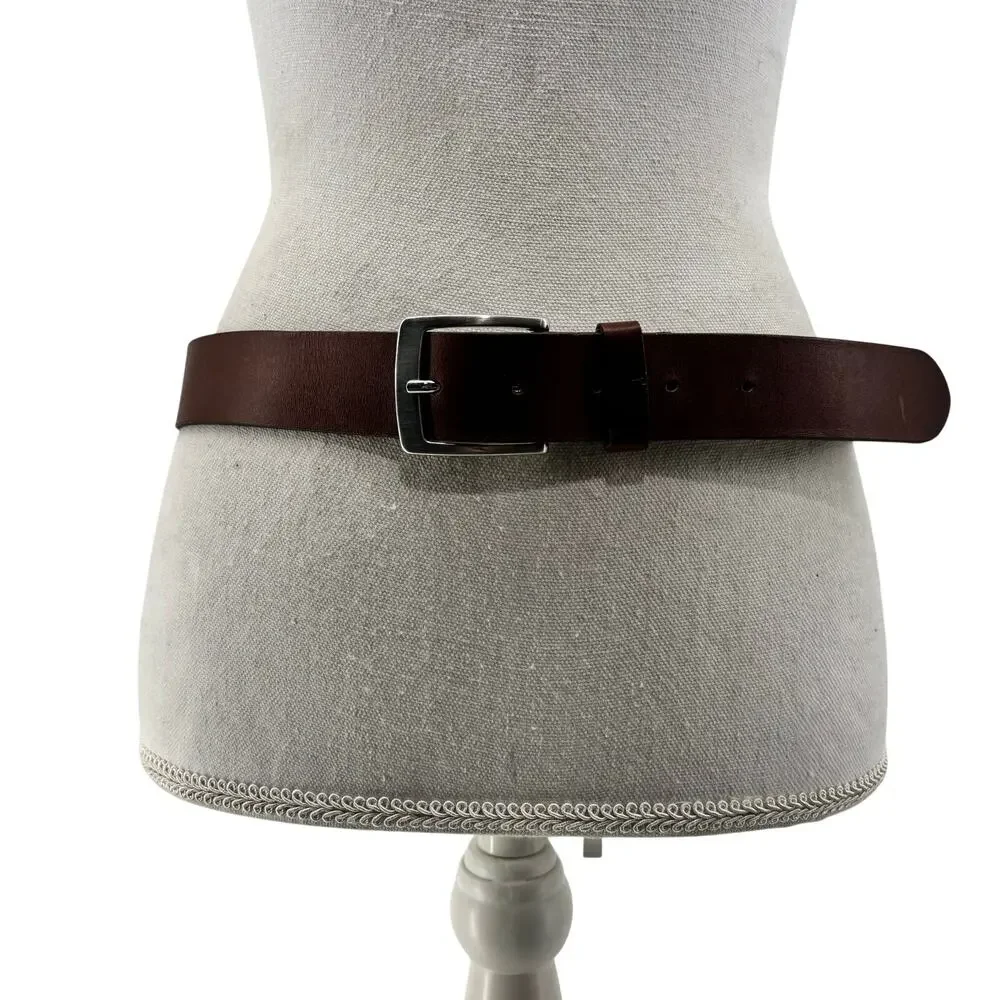 H&M Brown Size Small Leather Belt Unisex Women Men Casual Minimalist